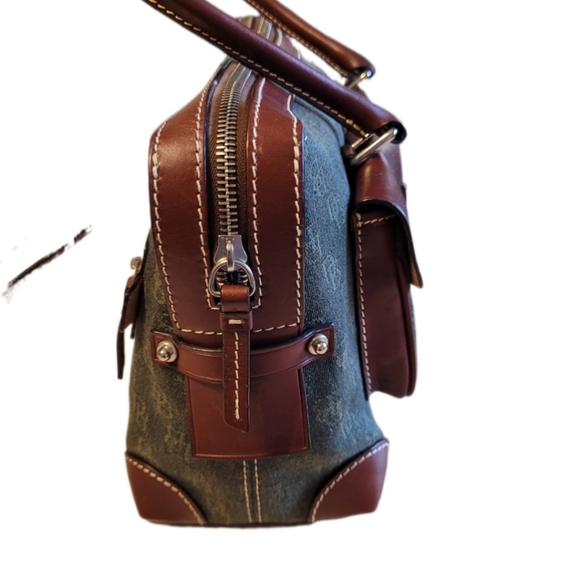 Dooney & Bourke Vintage Double Pocket Satchel w/ Flap, & Wristlet, EUC!! - Picture 5 of 12